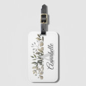 ボタニッ葉クモノグラムのラゲッジタグ ラゲッジタグ (正面縦)