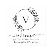 ボタニッ葉クリースカスタムタイポグラフィ2 ラバースタンプ (インプリント)