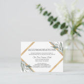 ボタニッ葉ク金ゴールド結婚の宿泊施設 エンクロージャーカード (スタンド正面)