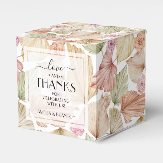 ボタニッ葉ク・フラワーボホ結婚ズ フェイバーボックス (正面サイド)