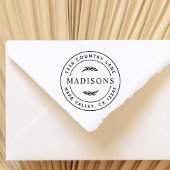 ボタニッ離れクスモダンラウンド差出人住所 セルフインキングスタンプ