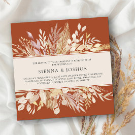 ボタニッ離れクティラコッタクリームスクエア結婚ズ 招待状