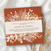 ボタニッ離れクティラコッタクリームスクエア結婚ズ 招待状