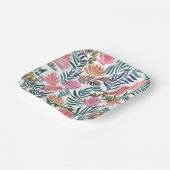 ボタニッ離れク・ウォーター・カラー | フローラカラフルかわいい ペーパープレート (傾斜あり)