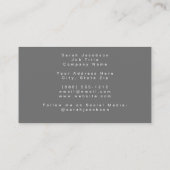 ボタニッ離れク・グレーアンドホワイト 名刺 (裏面)