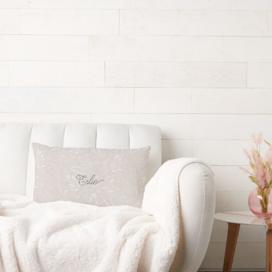 ボタニパーソナライズされたカル装飾用クッション ランバークッション (ソファ)