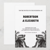 ボタニパーソナライズされたッ結婚クス 招待状 (正面/裏面)