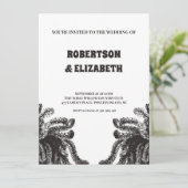 ボタニパーソナライズされたッ結婚クス 招待状 (スタンド正面)