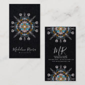 ボタニフローリストYoga Boho Mandala名刺 名刺 (正面/裏面)