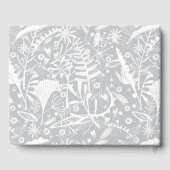 ボタニモダンカルシルバーグレ結婚ーズ ゲストブック (裏面)