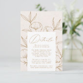 ボタニモダンカルフローラクリーム結婚金ゴールド詳細 エンクロージャーカード (スタンド正面)