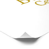 ボタニモダンカルレターB パーソナライズされた ポスター (コーナー)