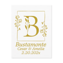 ボタニモダンカルレターB パーソナライズされた