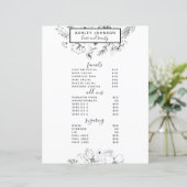 ボタニモダンカル白黒スパ3サービスメニュー (スタンド正面)