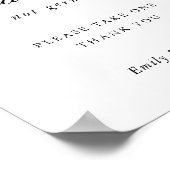 ボタニモダンカル結婚ブライダルシャワーマスクサイン ポスター (角)