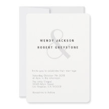 ボタニモダンカル結婚式招待状