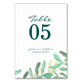 ボタニモダンック結婚のテーブル番号 テーブルナンバー