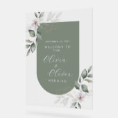 ボタニモダンッ結婚ク・アクリルの歓迎サイン アクリルサイン (傾斜)