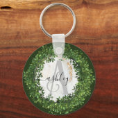 ボタニユニークカルパーソナライズされたテーマ付きキーチェーン キーホルダー (正面)