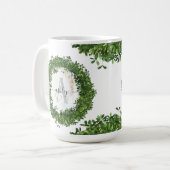 ボタニユニークカルパーソナライズされたテーマ付きキーチェーン コーヒーマグカップ (正面左)