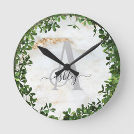 ボタニユニークカルパーソナライズされたテーマ付きキーチェーン ラウンド壁時計