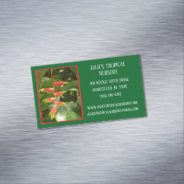 ボタニーグリーン植物子供部屋熱帯植物 マグネット名刺