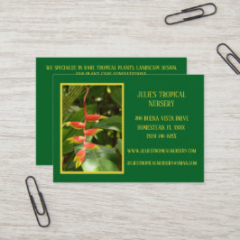 ボタニーグリーン植物子供部屋熱帯植物 名刺