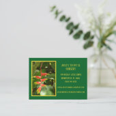 ボタニーグリーン植物子供部屋熱帯植物 名刺 (スタンド正面)