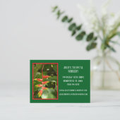 ボタニーグリーン植物子供部屋熱帯植物 名刺 (スタンド正面)