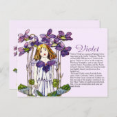 ボタニーコレクターヴィンテージバイオレットガールプラント情報 ポストカード (正面/裏面)