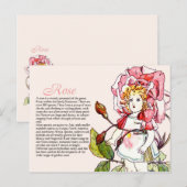 ボタニーコレクターヴィンテージバラガールプラント情報 ポストカード (正面/裏面)