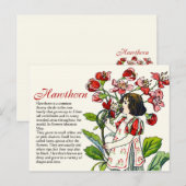 ボタニーコレクターヴィンテージホーソーンガールプラント情報 ポストカード (正面/裏面)