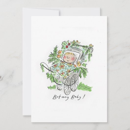 ボタニーベビー 招待状 (正面)