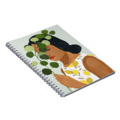 ボタニーポートレート – 緑の女性 ノートブック (右側)