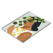 ボタニーポートレート – 緑の女性 ノートブック (左側)