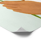 ボタニーポートレート – 緑の女性 ポスター (角)