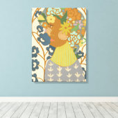 ボタニー美しい キャンバスプリント (インサイチュ (ウッドフロア))