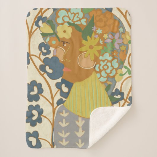 ボタニー美しい シェルパブランケット (正面)