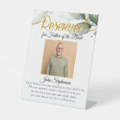 ボタニ救カルAシ結婚ート写真 台座サイン (正面)