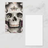 ボタニ素晴らしス絵画イラストレーションホワイトと 名刺 (正面/裏面)