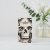 ボタニ素晴らしス絵画イラストレーションホワイトと 名刺 (スタンド正面)