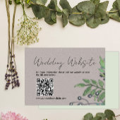 ボタニ素朴カル石板グレイ結婚ズWebサイト エンクロージャーカード