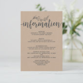 ボタニ素朴カル結婚インフォメーションエンクロージャ エンクロージャーカード (スタンド正面)