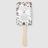 ボタニ素朴カル結婚式 プログラム ハンドファン (正面)