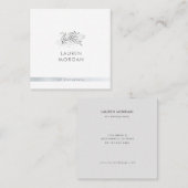 ボタニ魅力的カルミニマル名刺 スクエア名刺 (正面/裏面)