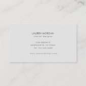 ボタニ魅力的カルミニマル名刺 名刺 (裏面)