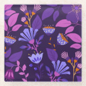 ボタニ魅力的モダンカルコースター ガラスコースター (正面)