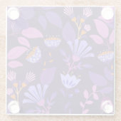 ボタニ魅力的モダンカルコースター ガラスコースター (裏面)