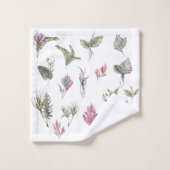 ボタニ鮮やかカルウォーター色 バスタオルセット (ウォッシュタオル)