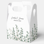 ボタパーソナライズされたエレガントニカル結婚式の引き出物箱 フェイバーボックス (オープン)